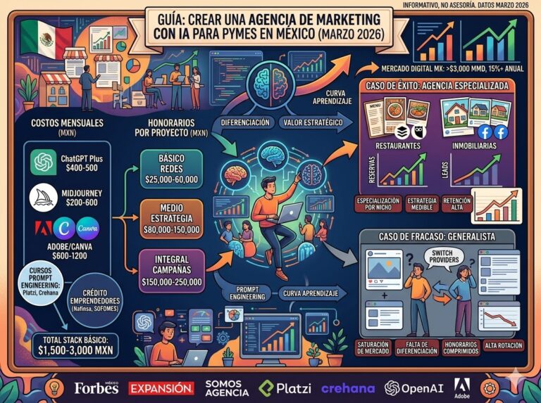 ¿Es negocio crear una agencia de marketing con IA generativa para PyMEs en 2026?