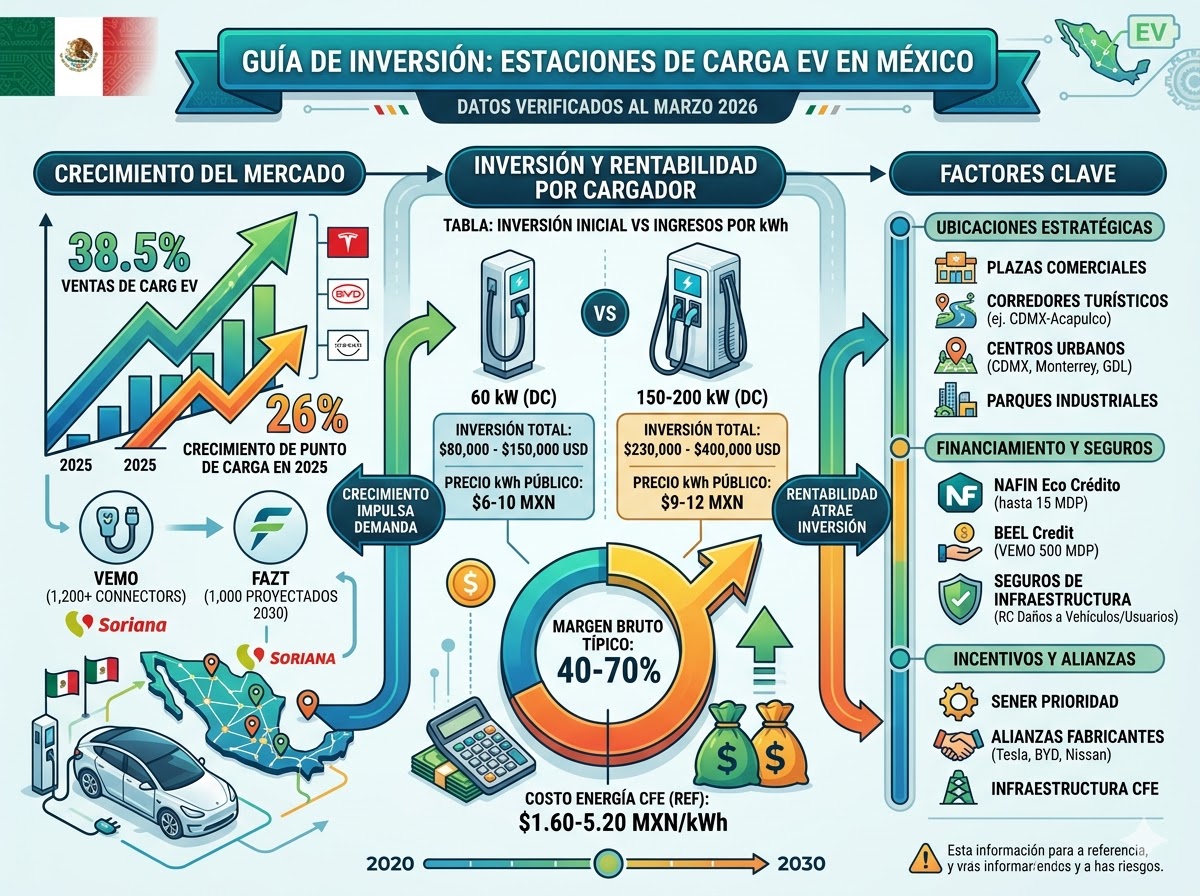 ¿Es negocio instalar estaciones de carga para vehículos eléctricos como franquicia en 2026?