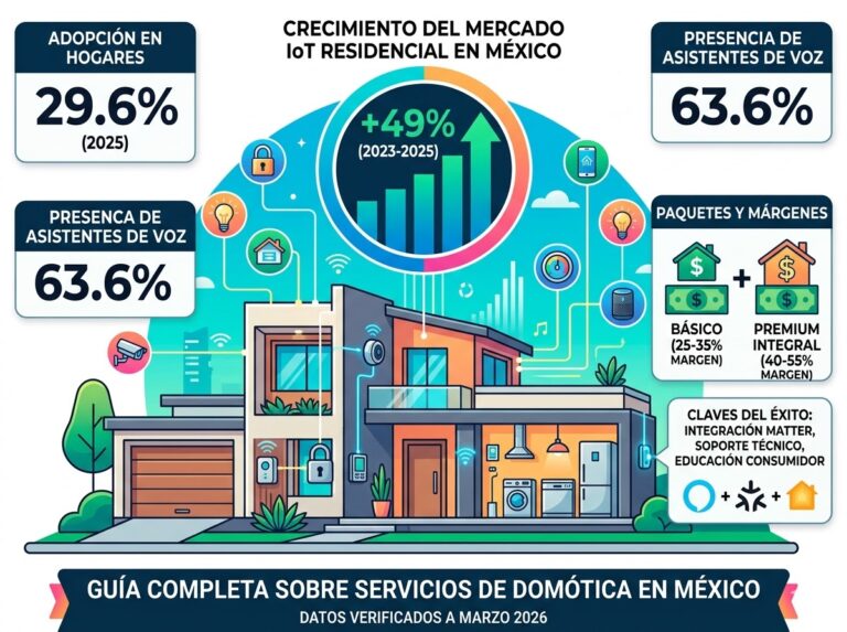 ¿Es negocio ofrecer servicios de domótica y hogares inteligentes en México en 2026?